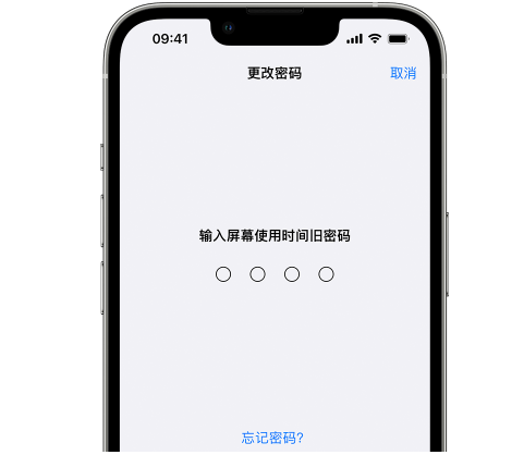 红安iPhone屏幕维修分享iPhone屏幕使用时间密码忘记了怎么办 