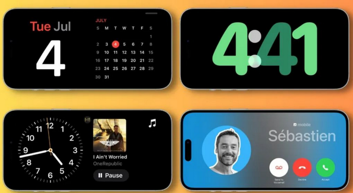 红安苹果手机维修分享iOS17横屏充电待机显示有什么好处 