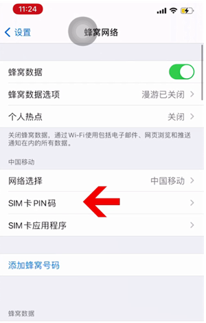 红安苹果14维修网分享如何给iPhone14的SIM卡设置密码 